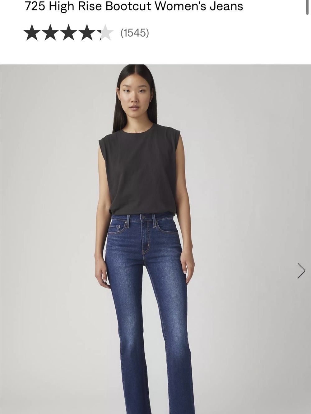 Levi's Women's 725 High Rise Bootcut Jeans - Dark Blue